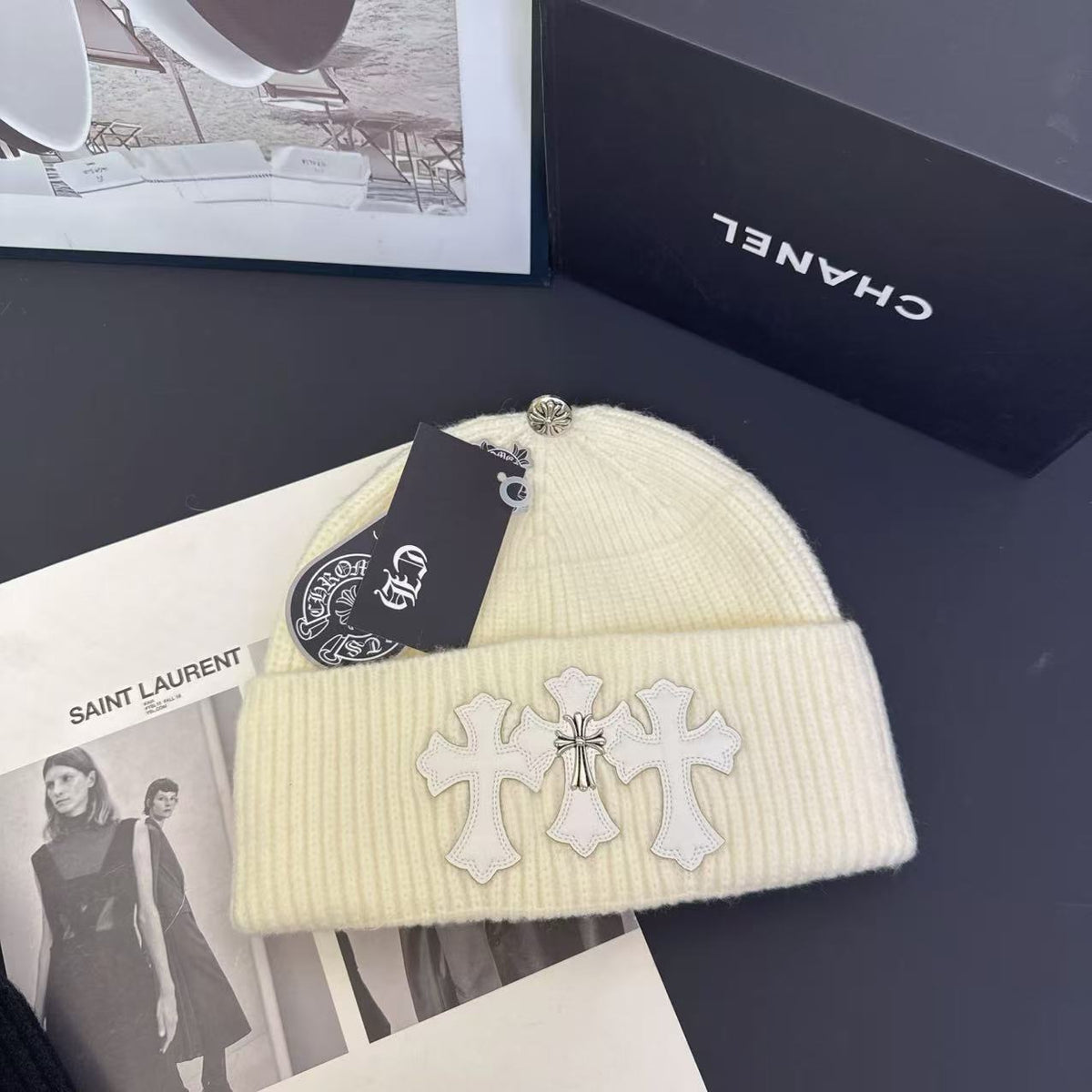 Cross Knit Beanie