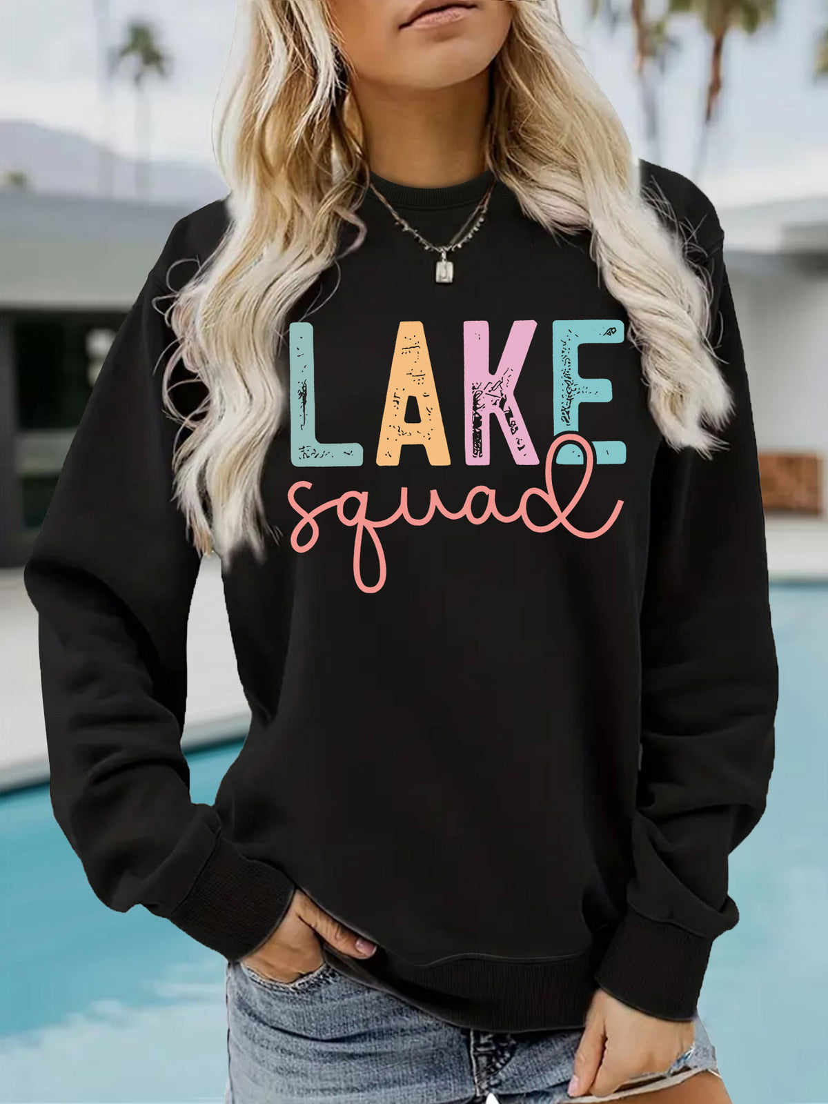 LAKE Printed Hoodie for Women