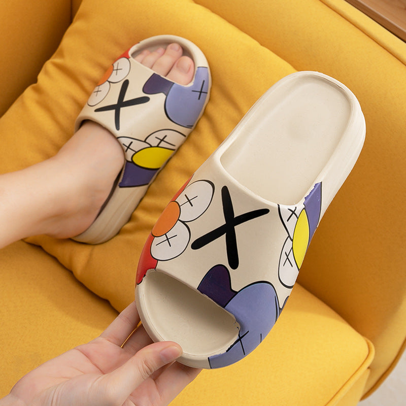 Summer Slippers Flat Shoes Student Flip Flops Couple Flip Flops