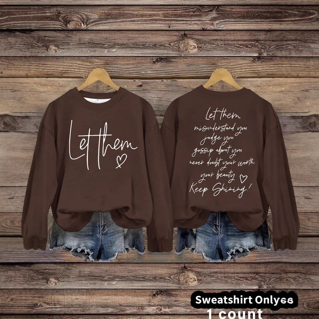 Women's crew neck hoodie