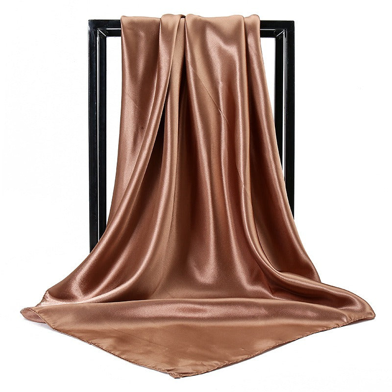 Solid color fashionable simulation scarves  women's multi use colored long scarves