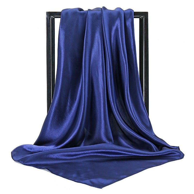 Solid color fashionable simulation scarves  women's multi use colored long scarves