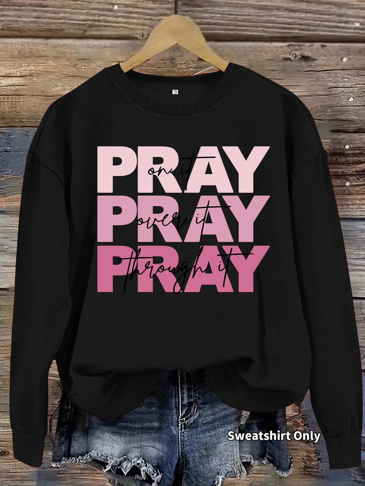 Round neck hoodie for women