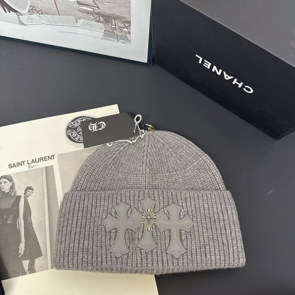 Cross Knit Beanie