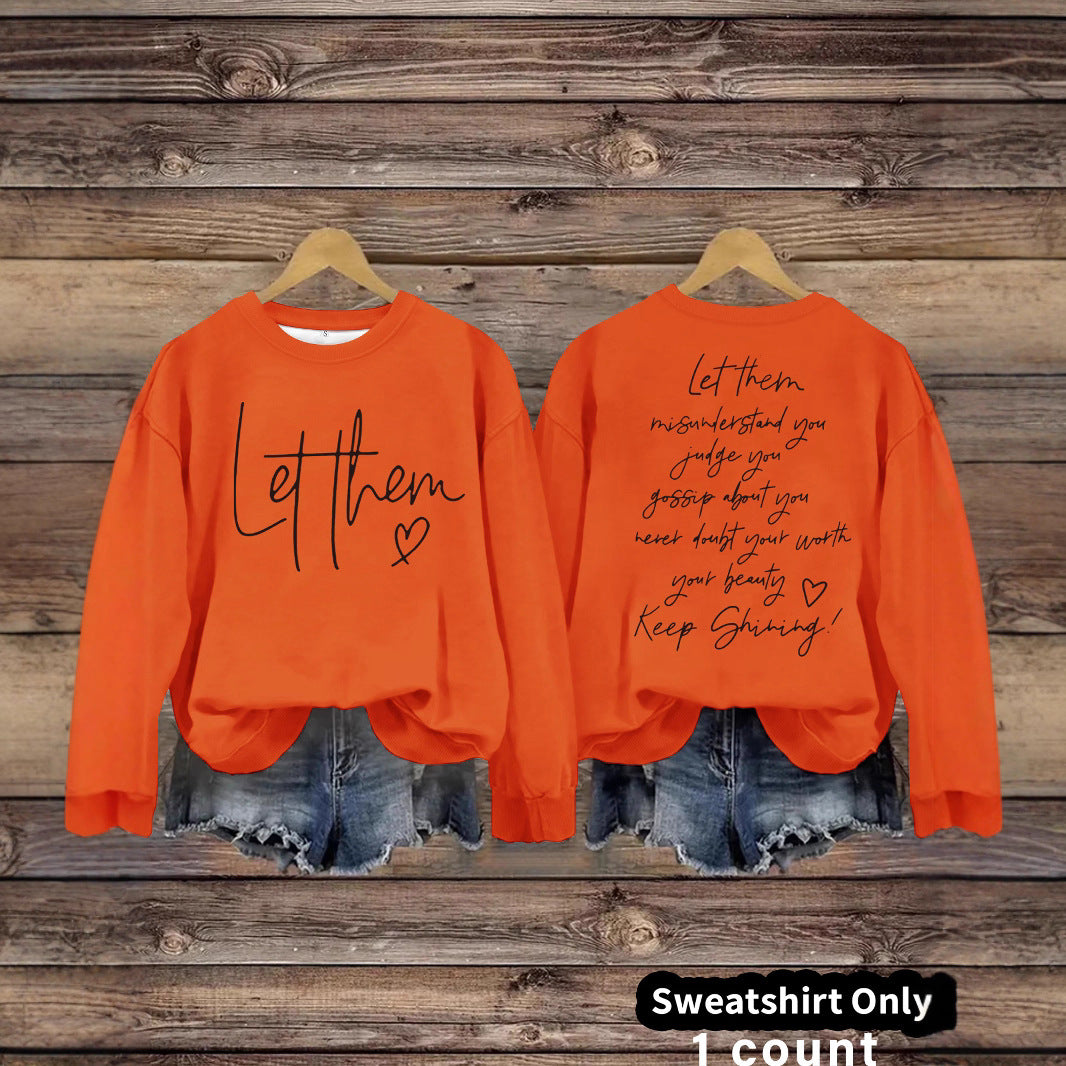 Women's crew neck hoodie