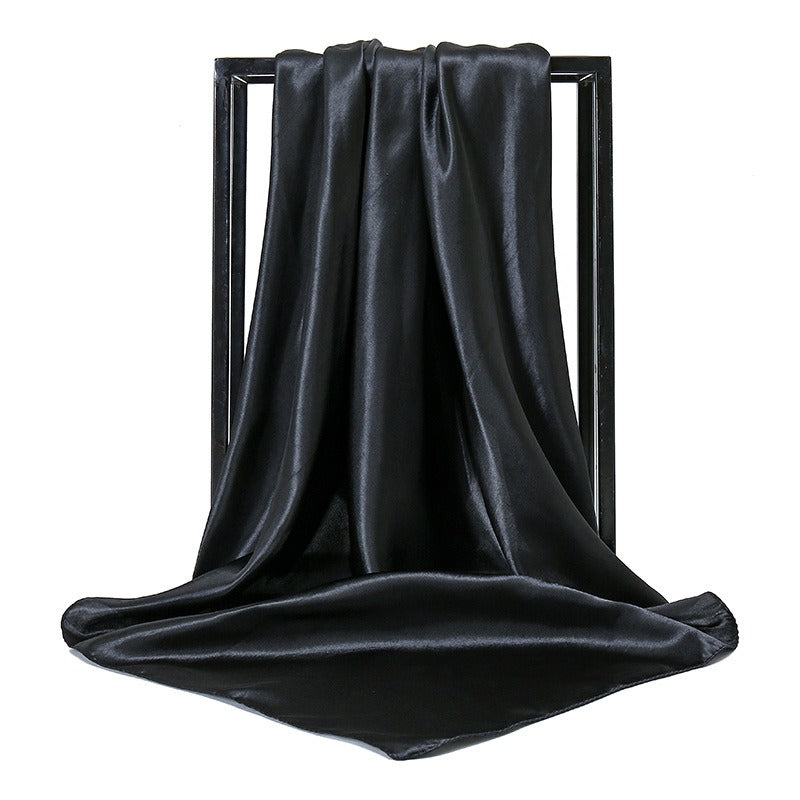 Solid color fashionable simulation scarves  women's multi use colored long scarves