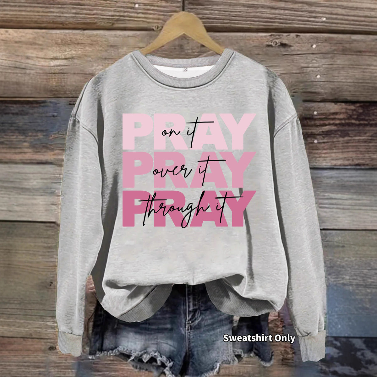 Round neck hoodie for women