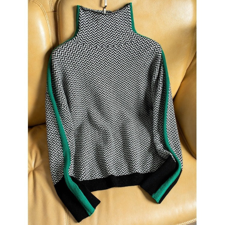 Women Sweater Knitted Turtleneck New Warm Stylish Sweaters Ladies Girl Slim Women Sweaters Pullovers Female Woman Sweater