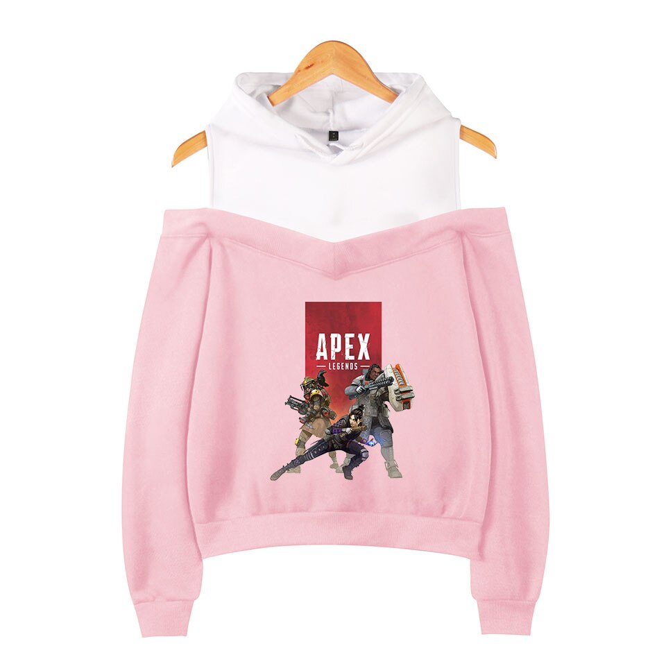 Apex Legends Print Hoodies Sweatshirts Sleeve Off-Shoulder