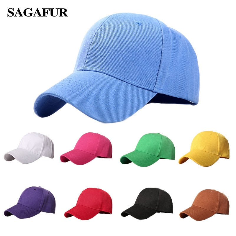 Plain Baseball Cap for Women and Men, Snapback Classic Polo Style Hat, Casual Sport Outdoor Adjustable Cap