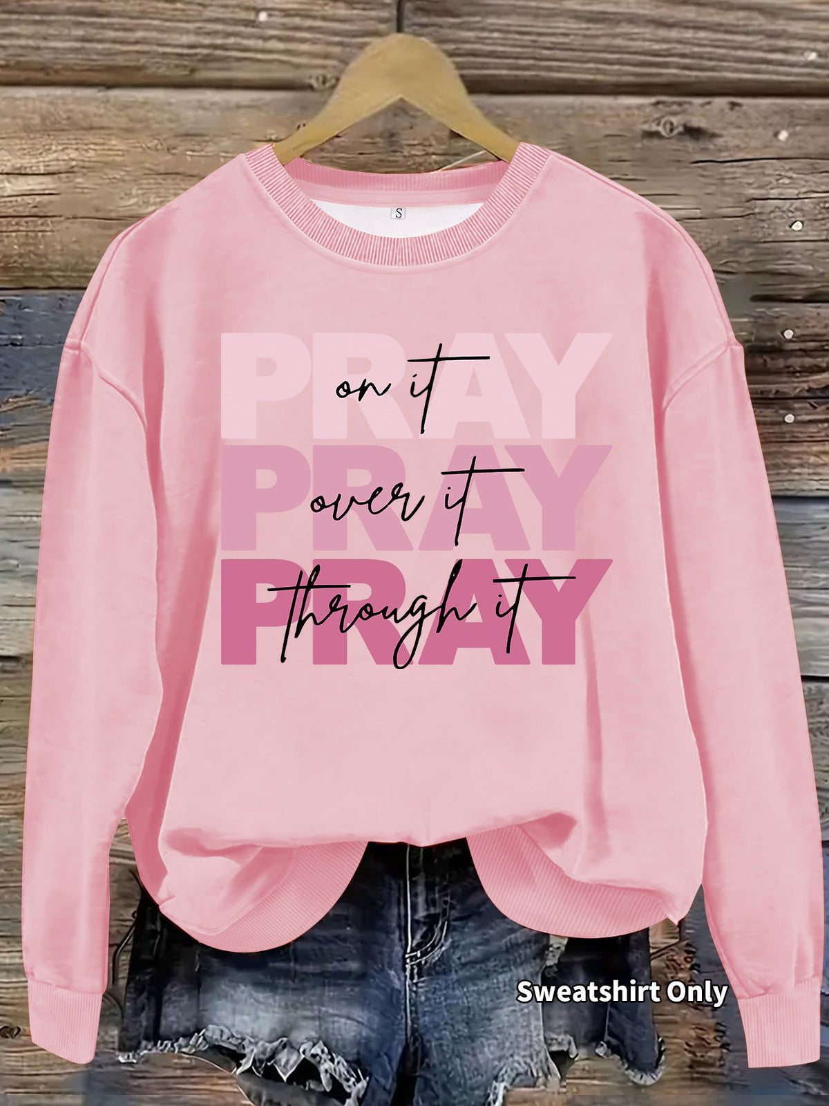 Round neck hoodie for women
