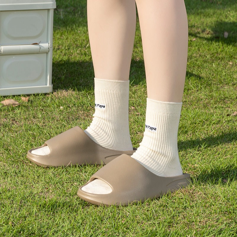 Men's Slippers Internet Celebrity Coconut Slippers Summer Outdoor Wear Thick-Soled Beach Slippers