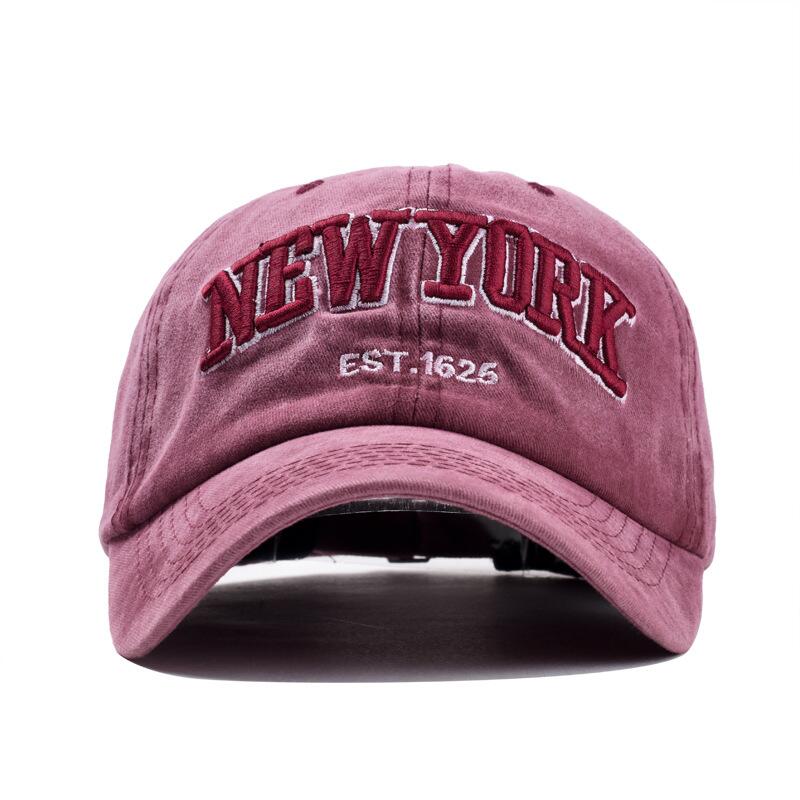 Cotton baseball cap hat for women men vintage dad hat NEW YORK embroidery letter outdoor sports caps