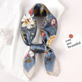 Luxury Brand Silk Scarf Square Women's Shawls and Wraps Office Small Hair Neck Hijabs Kerchief Foulard Ladies Scarves