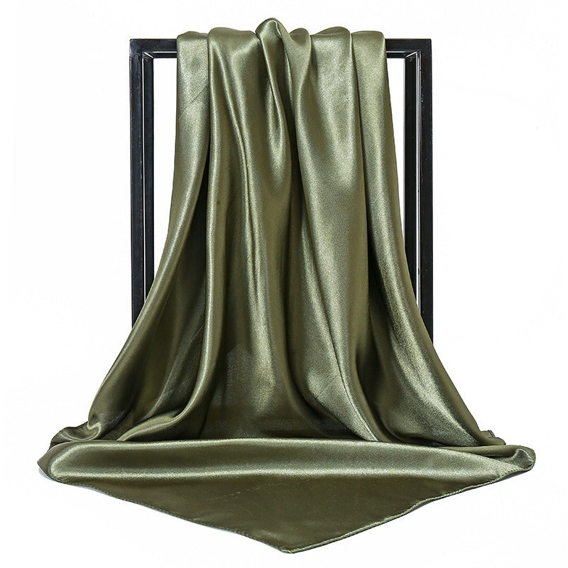 Solid color fashionable simulation scarves  women's multi use colored long scarves