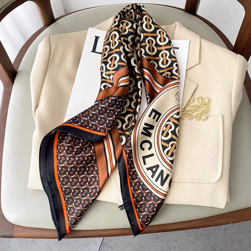 New silk printed scarves are versatile and fashionable. Long style beach shawl scarves made of real silk