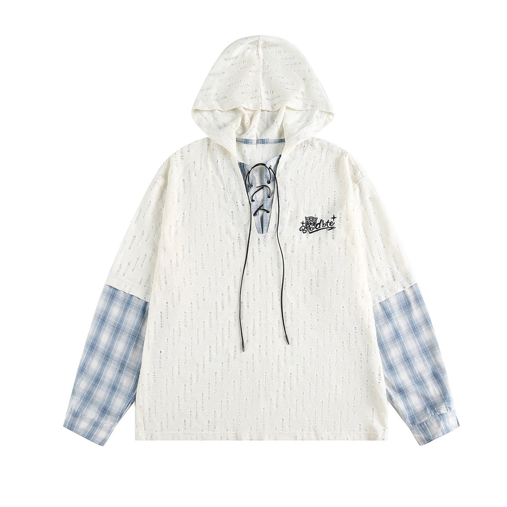 Two fake hoodies for men and women