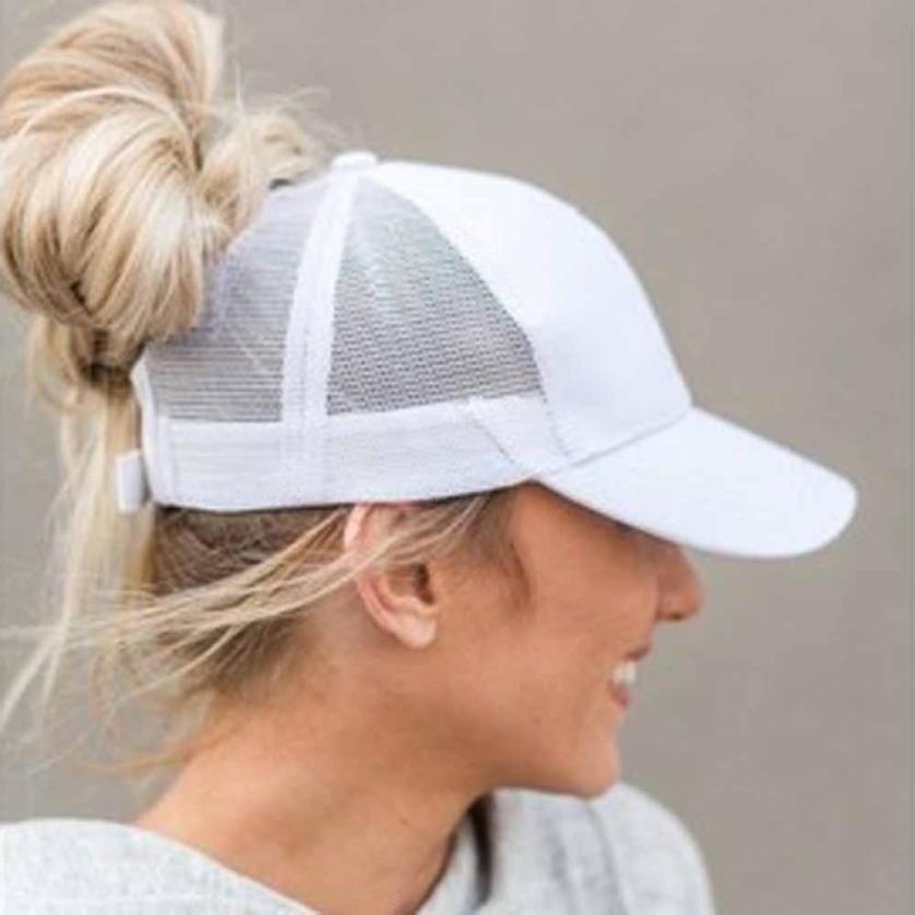 Summer Women  Mesh Cap Ponytail Baseball Caps Fashion Snapback Caps For Women&Man Sport Hat