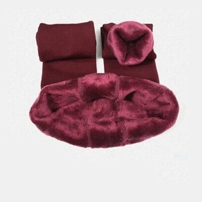 Warm Women's Plus-Size Velvet High-Waist Winter Leggings