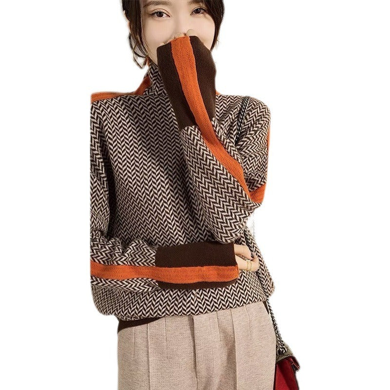 Women Sweater Knitted Turtleneck New Warm Stylish Sweaters Ladies Girl Slim Women Sweaters Pullovers Female Woman Sweater