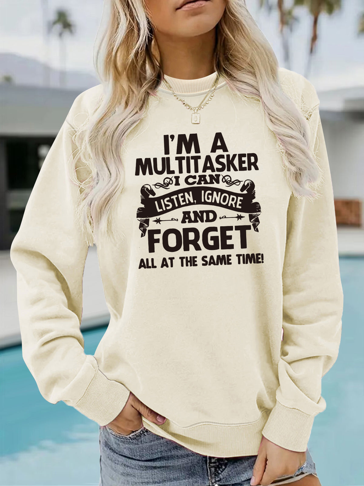 I'm A MULTITISKER hoodie for women