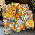 Small square scarves for women as gifts, spring and autumn outfits, elegant and trendy scarves