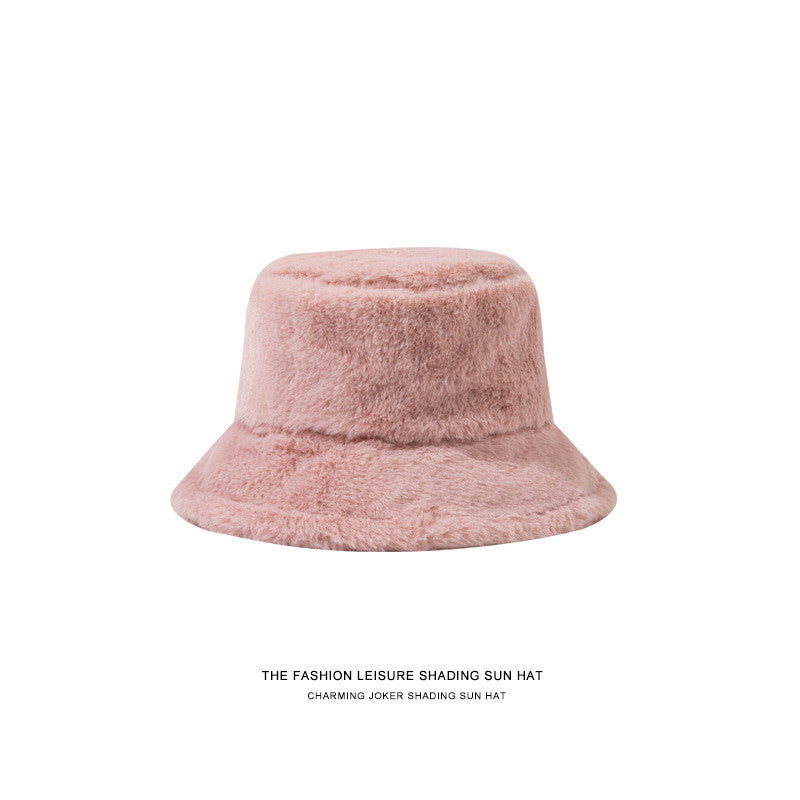 New Style Faux Rabbit Fur Hats Super Soft Women Winter Hat Cotton Lining Warm Russian Fashion Ski Beanies Plush Solid Color