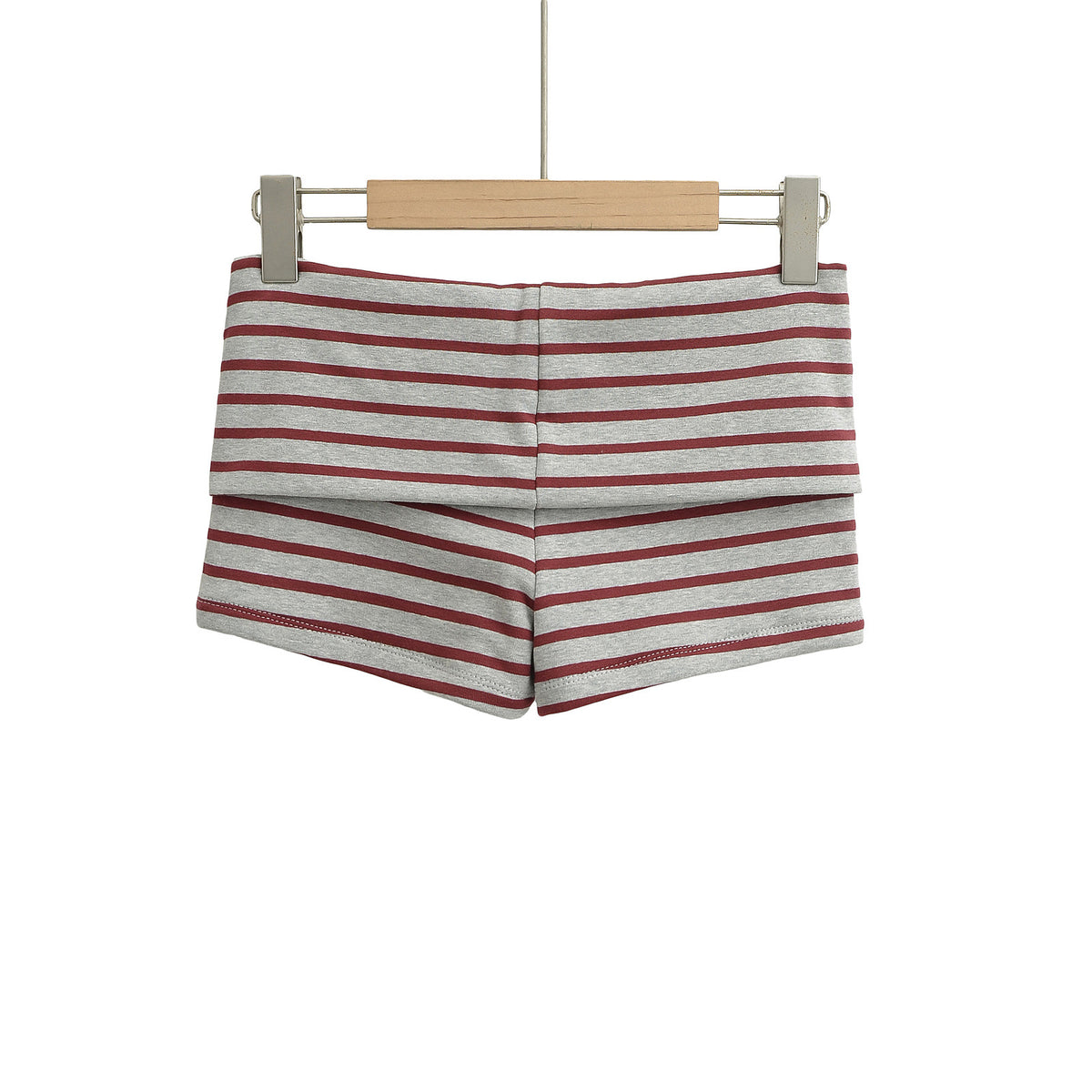 Women's Striped Colorblock Low-Waist Shorts