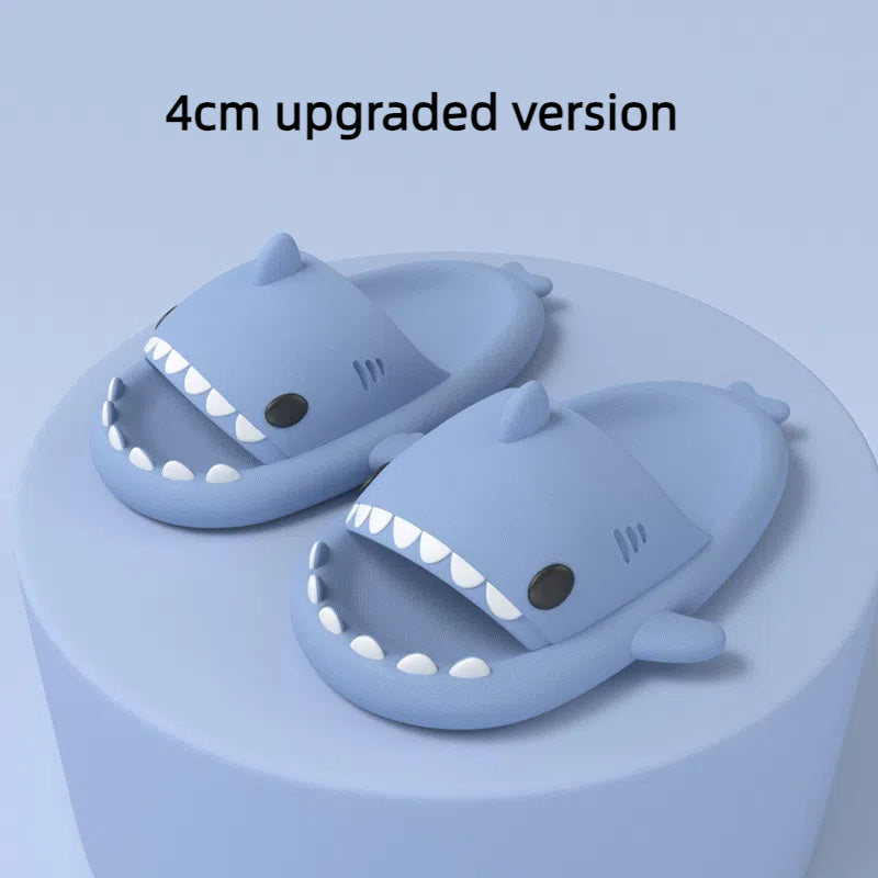 Thick bottomed shark slippers