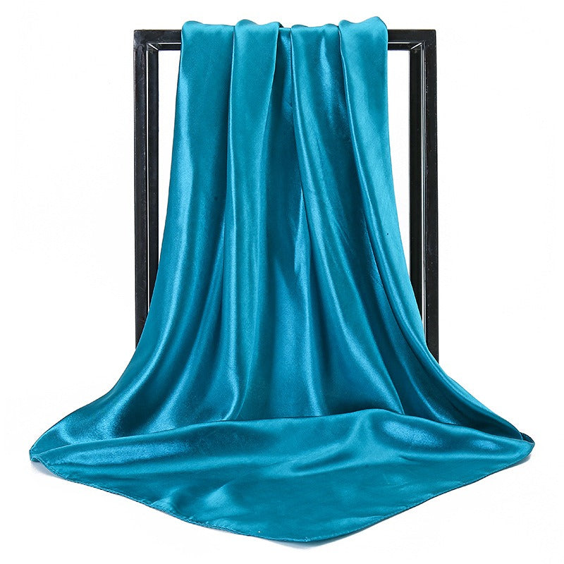 Solid color fashionable simulation scarves  women's multi use colored long scarves