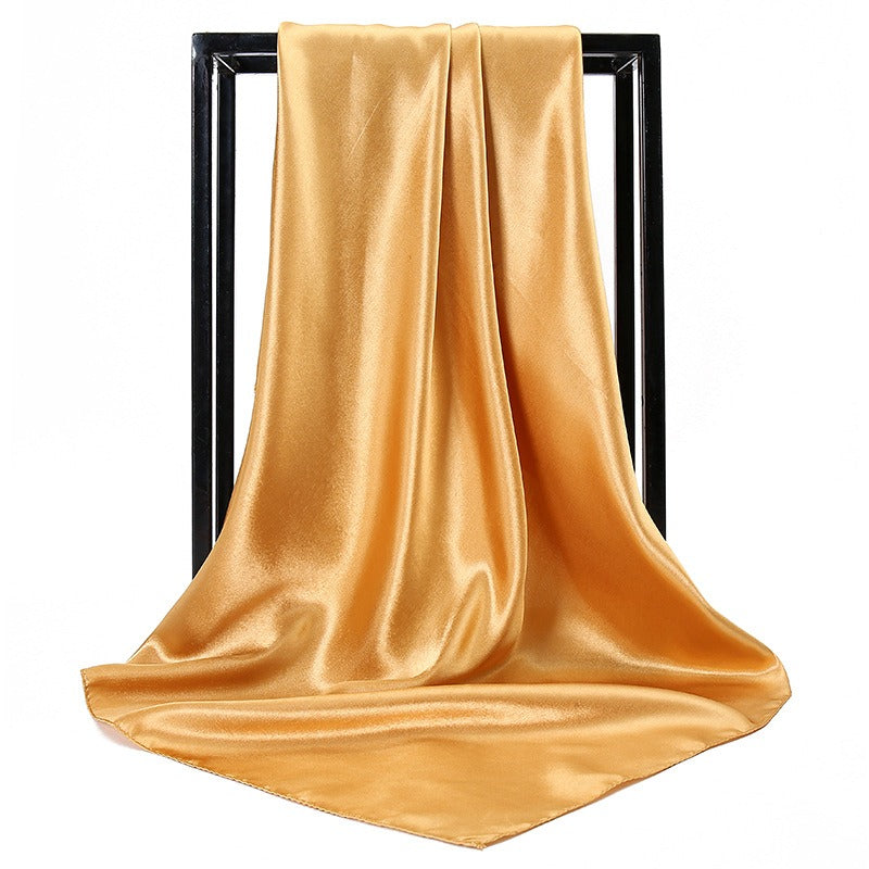 Solid color fashionable simulation scarves  women's multi use colored long scarves