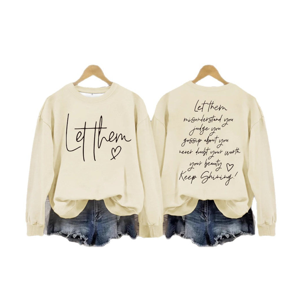 Women's crew neck hoodie