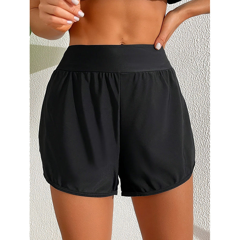 Flat Swim Shorts for Women, Conservative Surfing Swimwear, Athletic Bikini Shorts