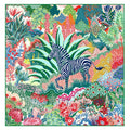 Silk Scarf Foreast Zebra Print