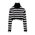 Women's Turtleneck Knitted Sweater Autumn Winter Long Sleeve Knit Cropped Sweaters For Women