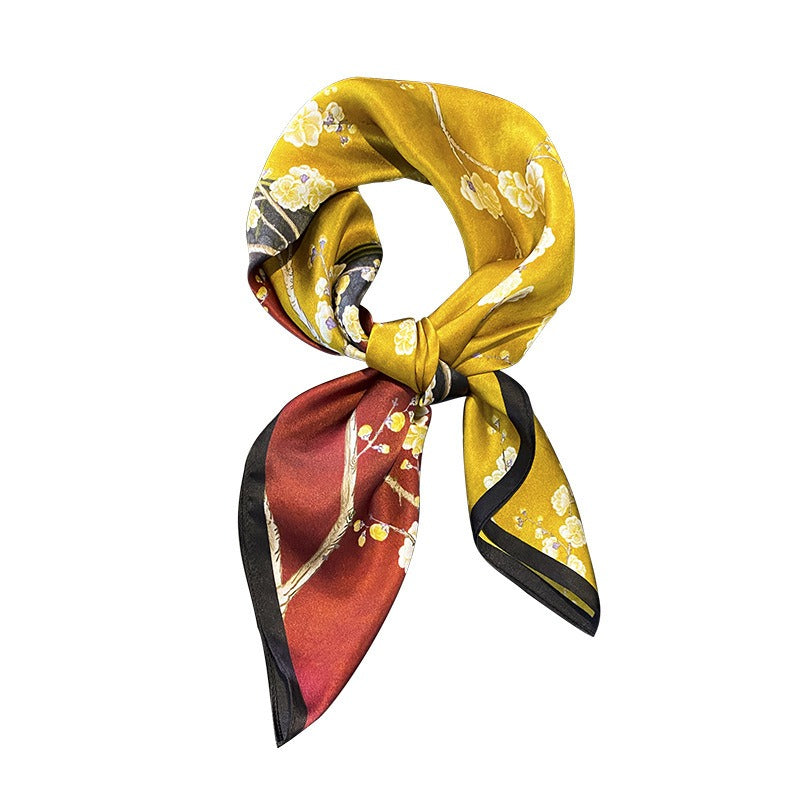French-style scarves silk square scarves mulberry silk decorations
