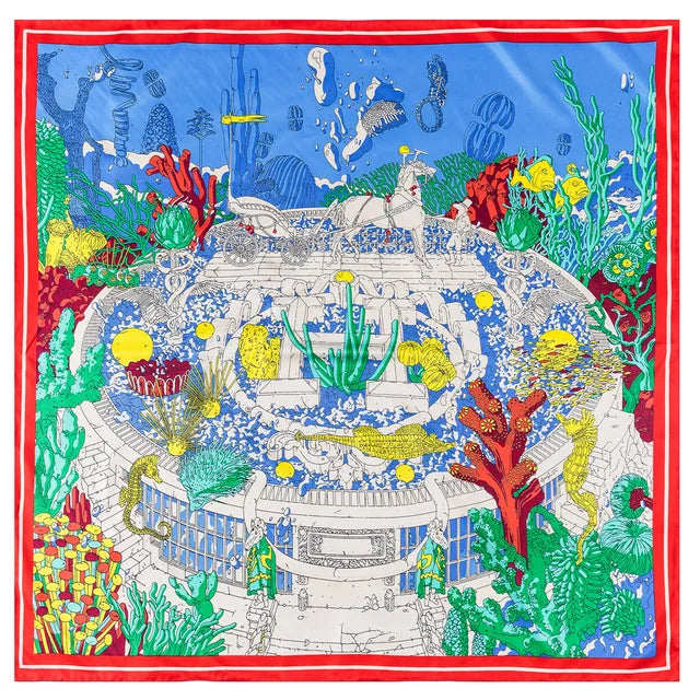 Manual Hand Rolled Twill Silk Scarf