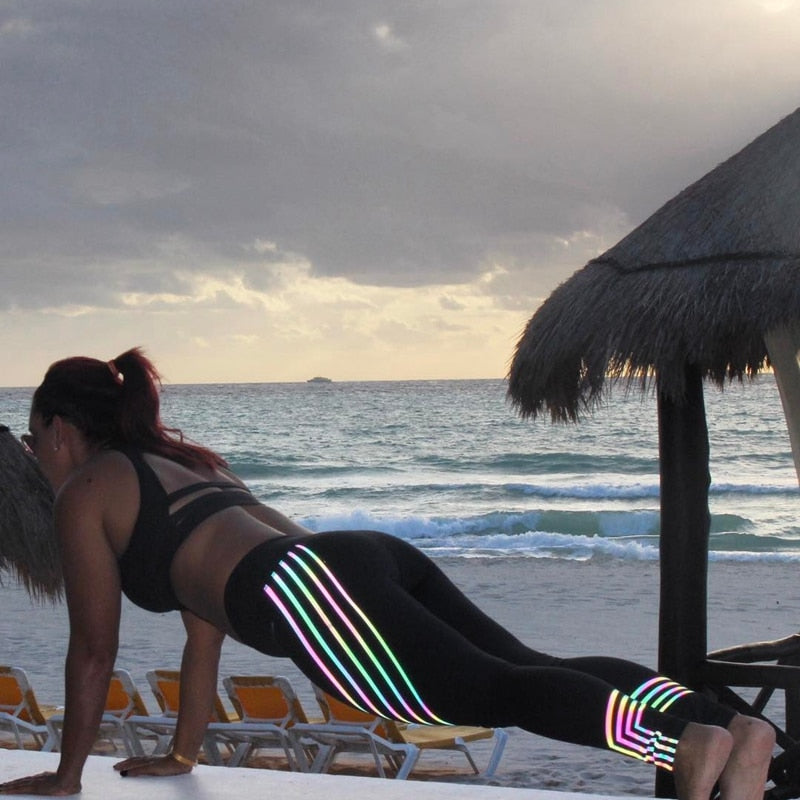 Women's Leggings Slim High Waist Elasticity Leggings Fitness Printing Leggings Breathable Women's Pants Leggings