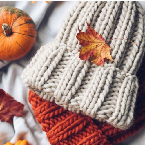 Women's Winter Hat, New Autumn Faux Fur, Warm Knitted Beanie for Girls, Women's Chunky Thick Stretchy Hats