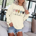 Love printed hoodie for women