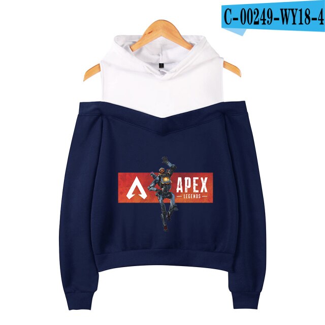 Apex Legends Print Hoodies Sweatshirts Sleeve Off-Shoulder