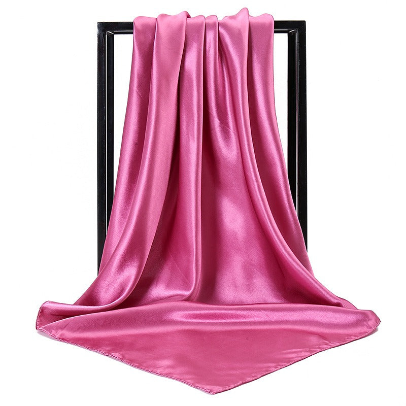 Solid color fashionable simulation scarves  women's multi use colored long scarves