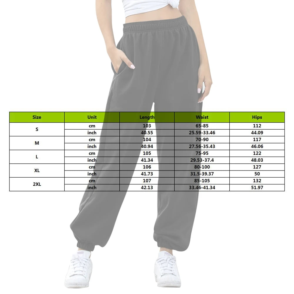 Loose Joggers Wide Leg Sweatpants Women Trousers Plus Size Soft High Waist Pants Streetwear Korean Casual Yoga Pant